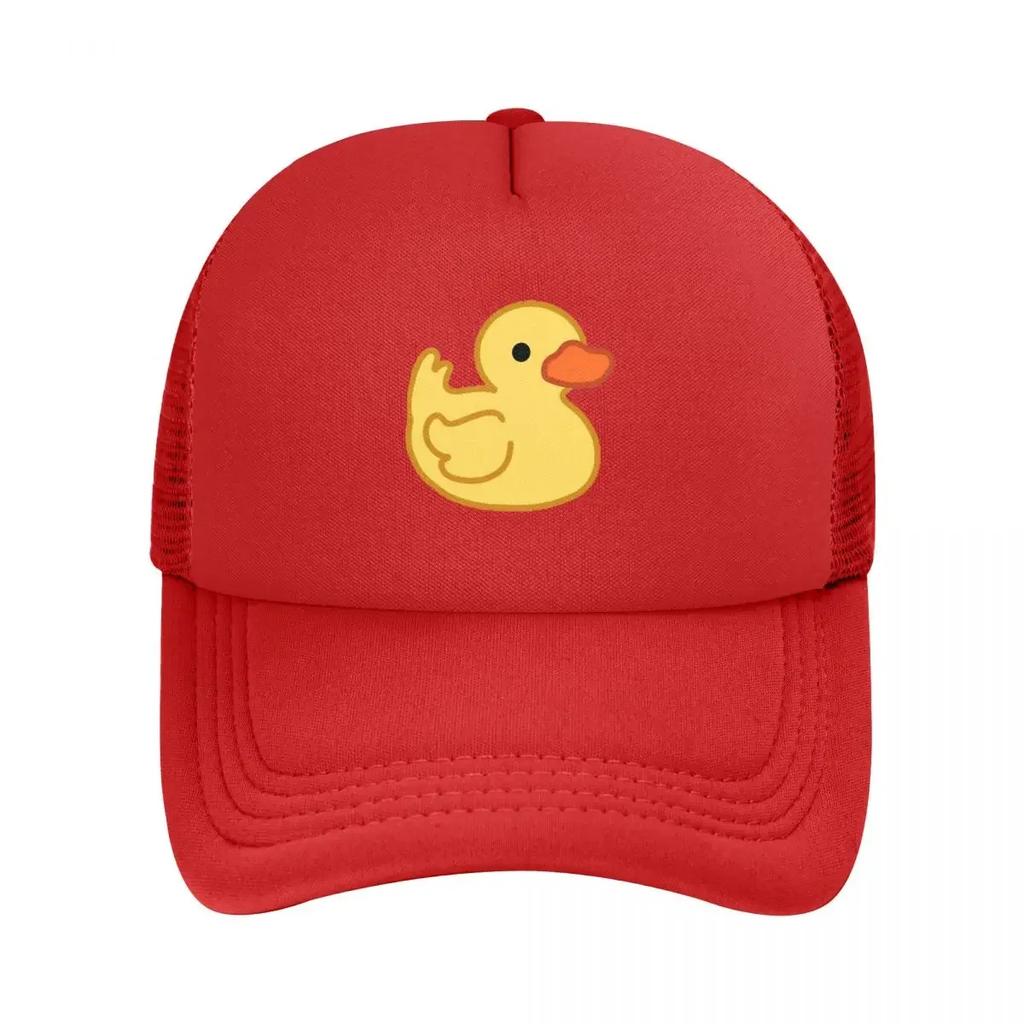 Cute Rubber Duck Mesh Baseball Caps Snapback Fashion Baseball Hats Breathable Casual Casquette Outdoor For Unisexs And Womens