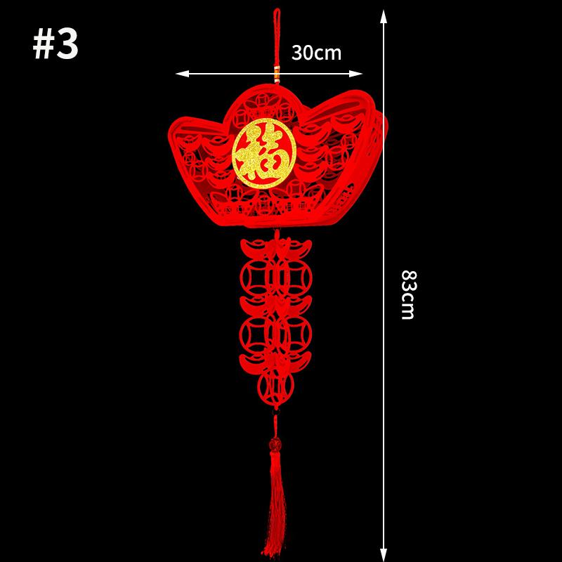 2026 Spring Festival Hanging Ornament The Year of Horse Chinese New Year Decoraitons 2026 Wall Hanging Lanterns Decor