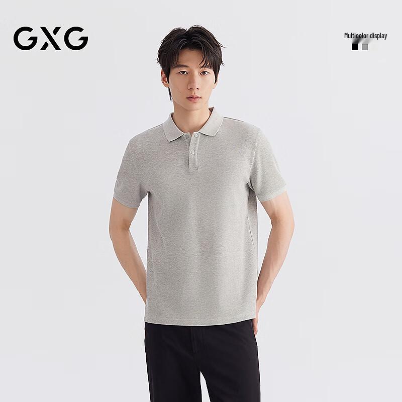 GXG Men s Waffle Knit Short Sleeve Polo Shirt L