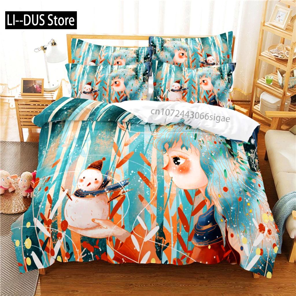 Cartoon Characters Bedding Set Duvet Cover Set 3d Bedding Digital Printing Queen Size Bedding Set Fashion Design