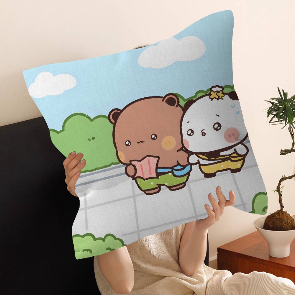 Character Bubu and Dudu Decorative Room Aesthetics Pillow Case Home Decor Bedroom Sofa Bed Couch Pillow Cover X
