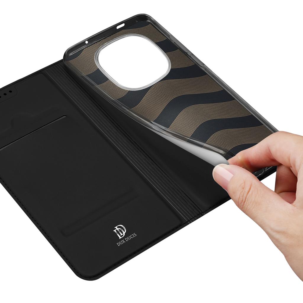 For Xiaomi Poco M8 Pro 5G/Redmi Note 15 Pro+ 5G (Global) Case DUX DUCIS Skin Pro Series Leather Stand Cover Card Holder