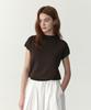210EDIT Women'S Mock Neck Cap Sleeve Knit - 4 Colors [Zg2Sw581]