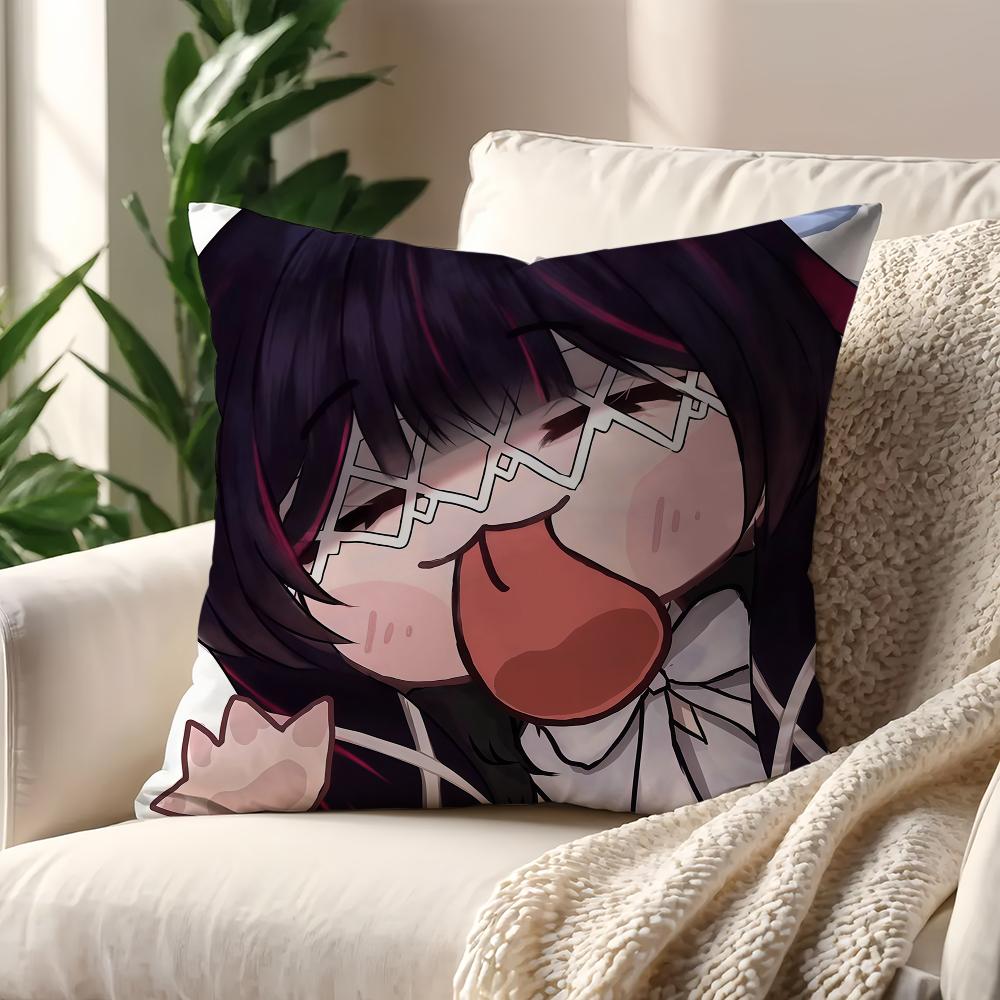 Kawaii Chibi Genshin Impact Characters cushion cover For Pillow Printing Sofa Decoration Home Car Room Office Nordic Simplicity