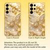Trendy Diamond Dragonfly Phone Case Glass S26 Ultra Case S25 Ultra Case for Samsung Galaxy S26 S25 S24 S23 S22 FE Ultra Plus