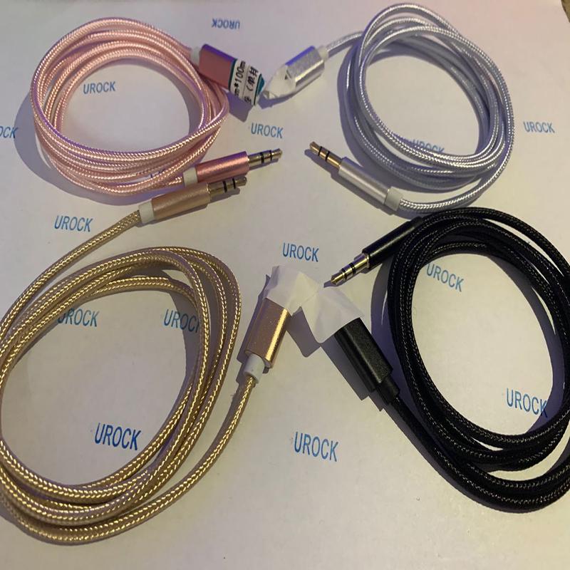 1M för belysning till AUX-kabelvagnskonverterare 3,5 mm uttag hane-kabel Hörlurar Aux Line-hörlurar Ljudadapter för iPhone iPad IOS