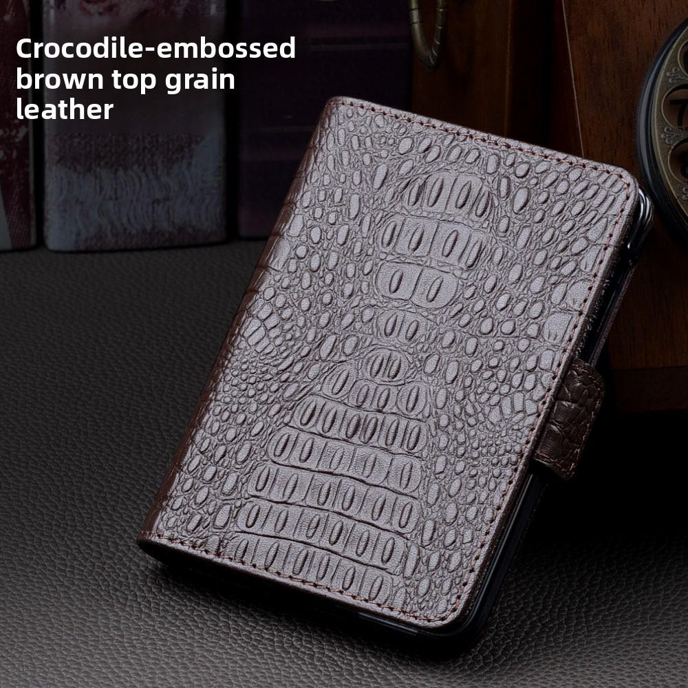 Genuine Leather Flip Case for Samsung