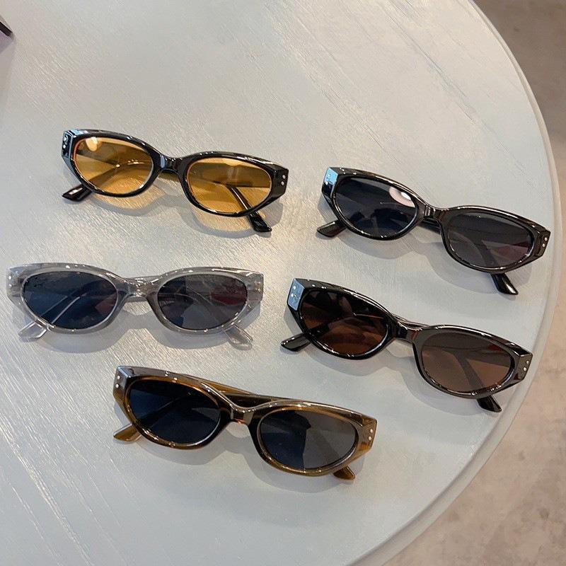 Retro Cat Eye Sunglasses Women Brand Designer Vintage Small Frame Eyeglasses Women's Leopard Outdoor Eyewear UV400