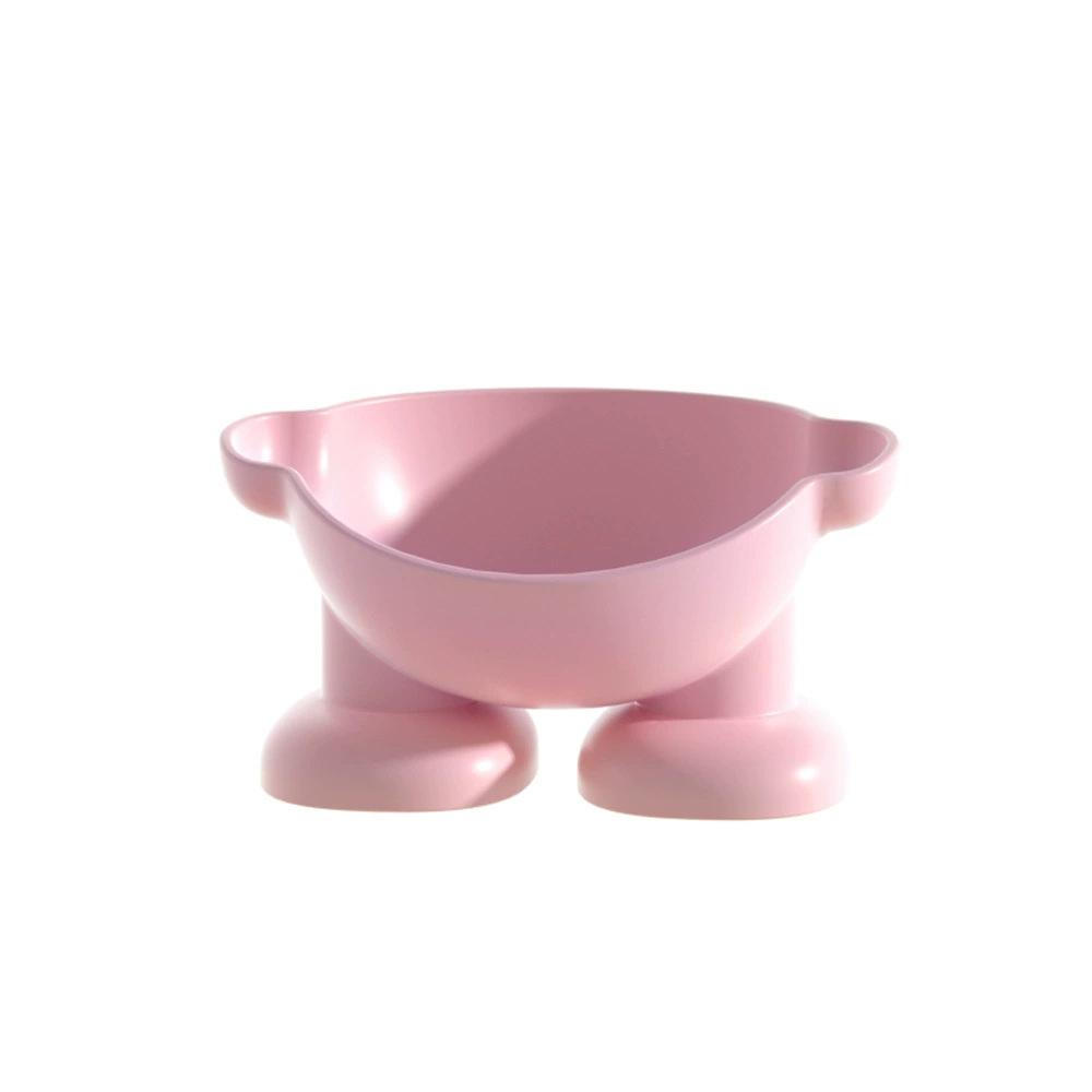 Cute Pet Bowl Tilted Cat Food Bowl Whisker Friendly, Anti Vomiting, Slanted Macarons Series Cat Bowls Indoor Pet Supplies