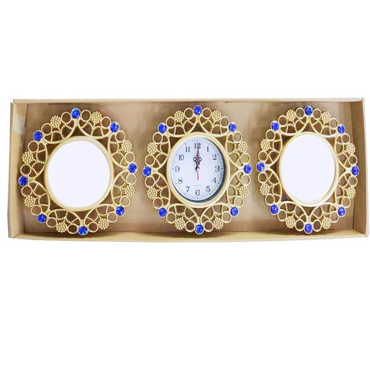Living Room Wall Clock Home Table Sofa Background Wall Clock Modern Minimalist Abstract Art Wall Clock Triple Wall Clock
