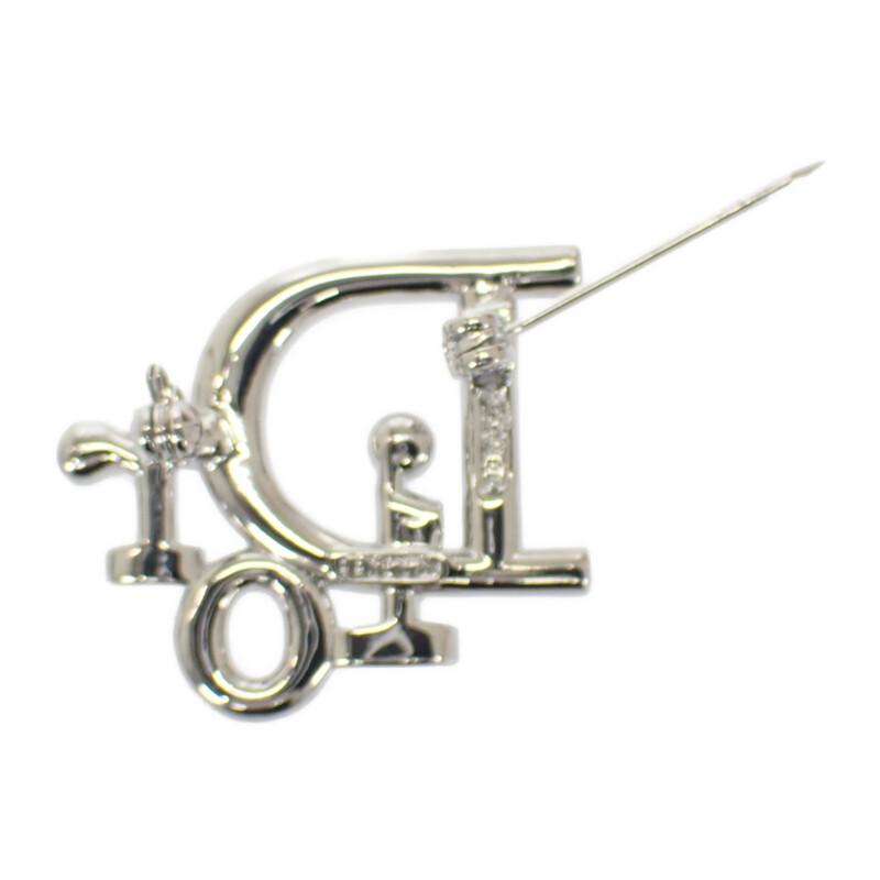 Dior Brooch Silver metal/Rhinestone Women