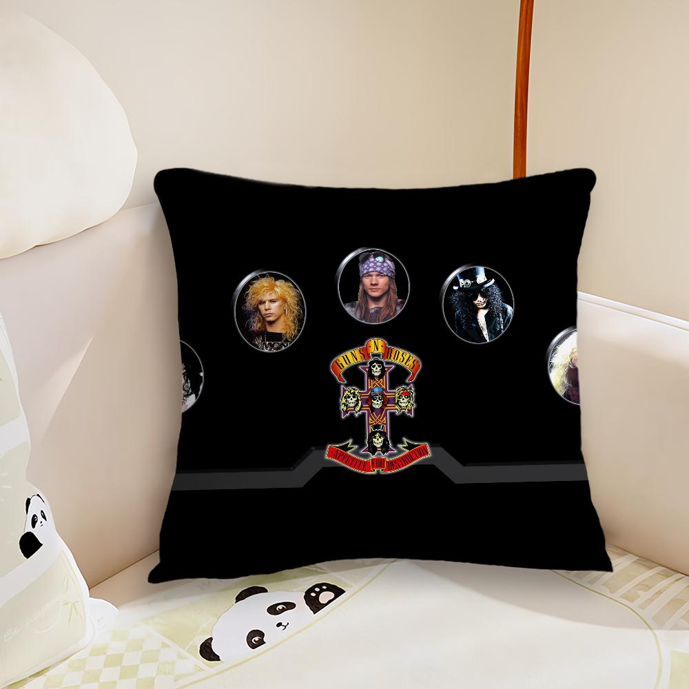 G-Guns N R-Roses Appetite for Destruction Pillow Case Living Room Sofa Cushion Cover Suitable For Home Bedroom Room Decoration