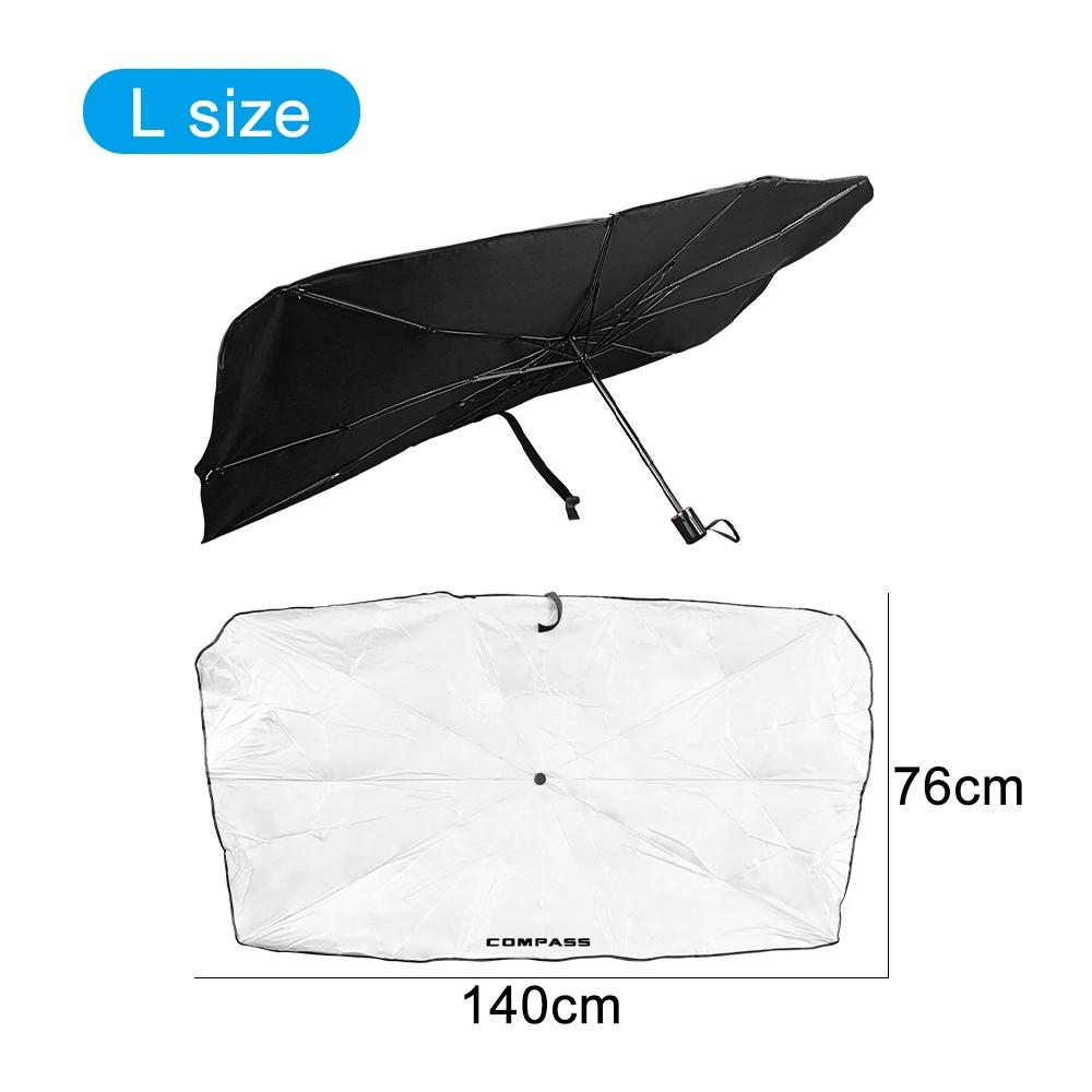 Car Windshield Sunshade Umbrella Parasol Windscreen Cover Auto Accessories For Jeep Compass Trailhawk Limited 4x4 MK49 MP SUV
