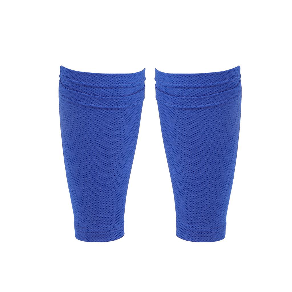 Football Leg Sleeves Double Layer Compression Cycling Shin Guards Socks Breathable Soft Anti Slip Running Soccer Leg Braces
