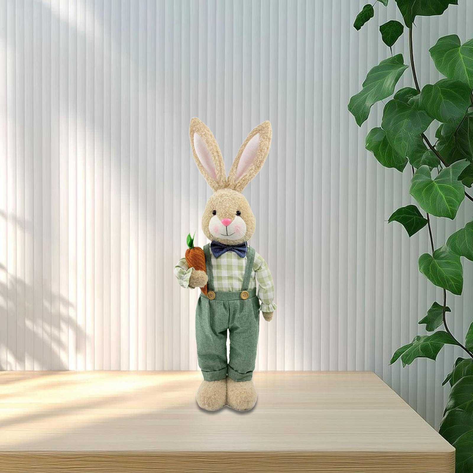 

Статуэтка пасхального кролика, коллекционная, регулируемая высота, скульптура животного для украшения дома.