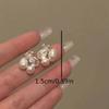 Square Shape Light Luxury Earrings Zircon Pearl High-End Earrings  Women Jewelry