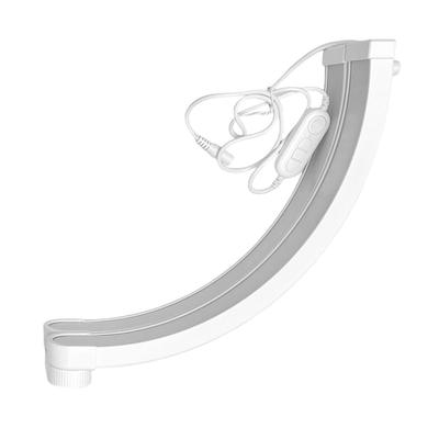 Nageltischlampe für Nageldesigner Halbmond mit Handyhalter Schreibtisch Klappbar Beauty-Licht 28W Farbe Helligkeit Professionell für Salon S Weiß