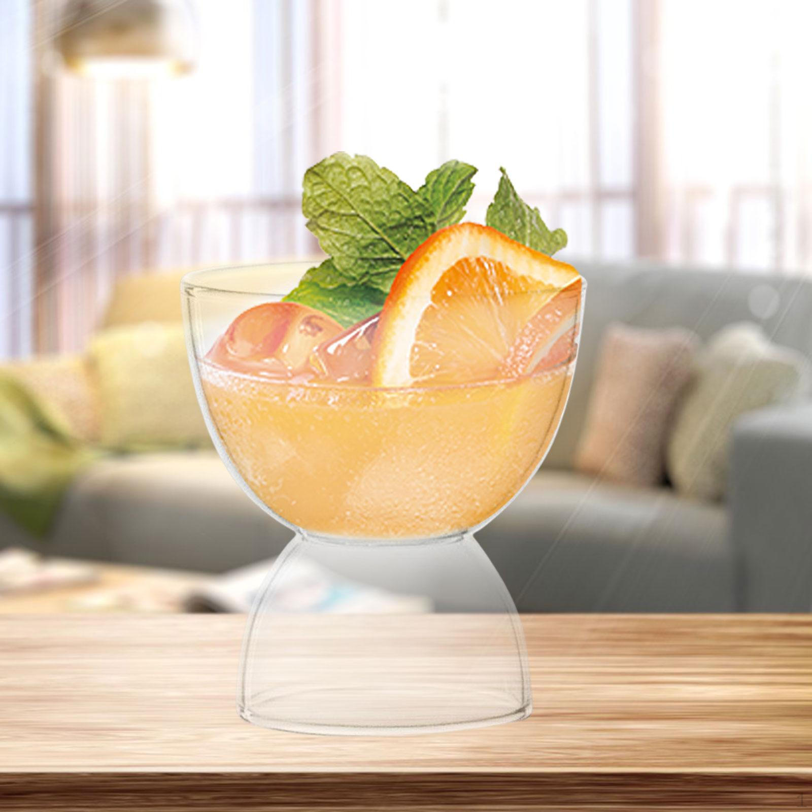

7.27/215ml Ice Cream Bowl Milkshake Glasses Snack Fruit Cups Glass Dessert Bowls for Snack, Clear
