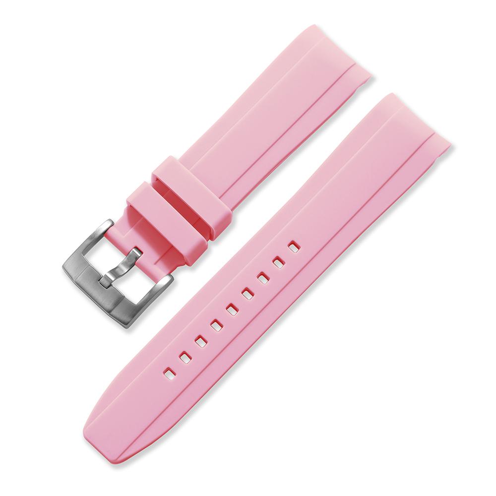 Silicone Soft Strap for Rolex for Omega Moonswatch Curved End Rubber Bracelet 20mm 22mm Men Women Sport Replacement Watch Band