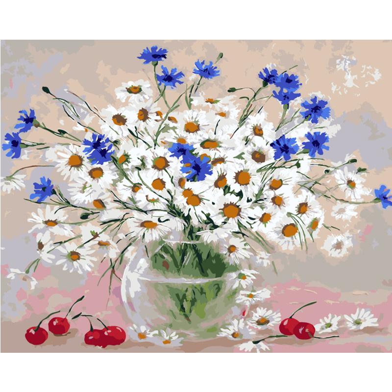 

5D DIY Алмазная картина Нежные цветы Алмазная вышивка Набор для вышивки крестом Полный горный хрусталь Мозаика Домашний декор Round 30x40cm
