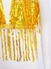 Sparkly Sequin Fringe Vest for Girls: Sleeveless Open Front Crop Top Waistcoat with Tassels, Perfect for Dance Recital & Show