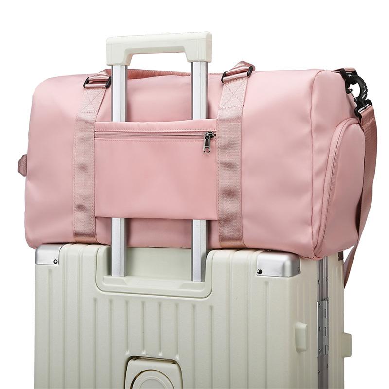 Large-capacity travel bag Women's portable multi-functional fitness bag Swimming bag Yoga bag Travel bag Lightweight and waterproof