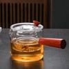Heat-Resistant Glass Tea Pot with Side Handle Infuser
