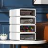 Yousheng Storage Box Transparent Drawer Multi-functional Stackable Keep Tidy Stationery Organizer Desktop Storage Box
