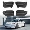 Car Door Side Storage Box Organizer For Tesla Model Y Juniper 2025 Full-Cover Front And Rear Door Slot Tray Protector Accessorie