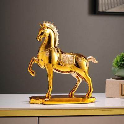 Simulierte Pferdefigur Realistisches Miniaturpony Harzstatue Tierskulptur Dekoration Ornament Einweihungsgeschenk