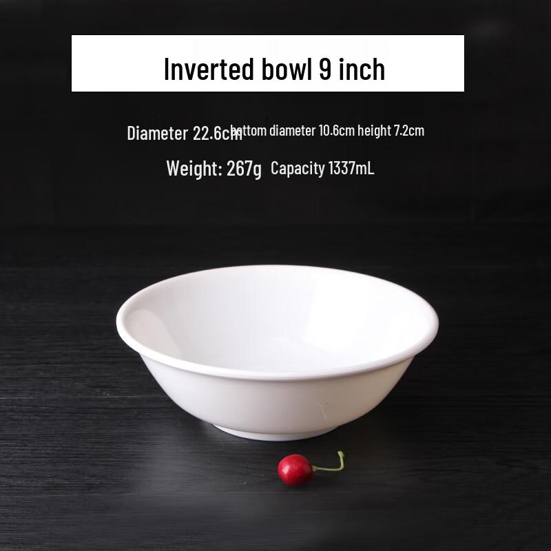 Qianxing A8 White Melamine Versatile Serving Bowl