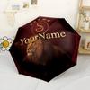 Galatasaray1 Personalized Name Umbrella Automatic Umbrella with 8-Rib Durable Plastic Iron Travel Essential Elegant Spiritual Gift