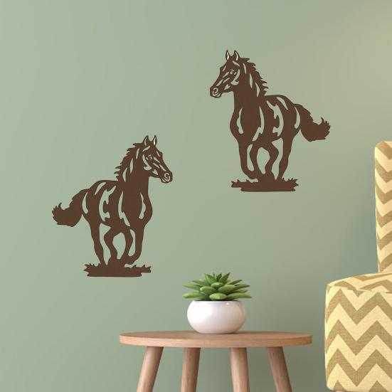 

Металлическое настенное искусство в форме лошади, нелегко упасть, многоразовое, широкое применение, настенный художественный декор для улицы