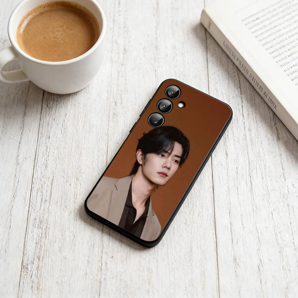 S-Sean Xiao Xiaozhan  Phone Case Black Silicone Soft For Samsung Galaxy A73,A72,A71,A70,A53,A52,A51