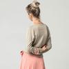 Spring Autumn V-Neck Cashmere Loose Fashion Plus Size Solid Women's Wool Bat Pullover Sweater