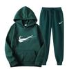 Set Felpa con Cappuccio e Pantaloni Tuta in Pile Unisex - Abbigliamento Casual alla Moda