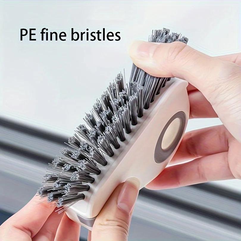 Gap Cleaning Brush, Window Track Cleaning Tool, 2-in-1 Grouting Cleaning Tool, Grip Brush, Hard Bristle Brush
