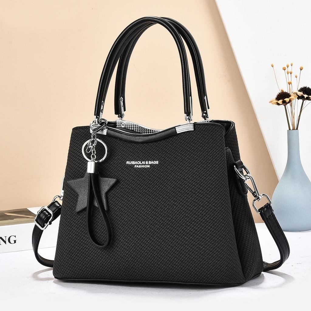 Nová Móda Sto Klipů Crossbody Taška - Dámská Taška přes Rameno Minimalistická Textura Dojíždění Velkokapacitní Kabelka