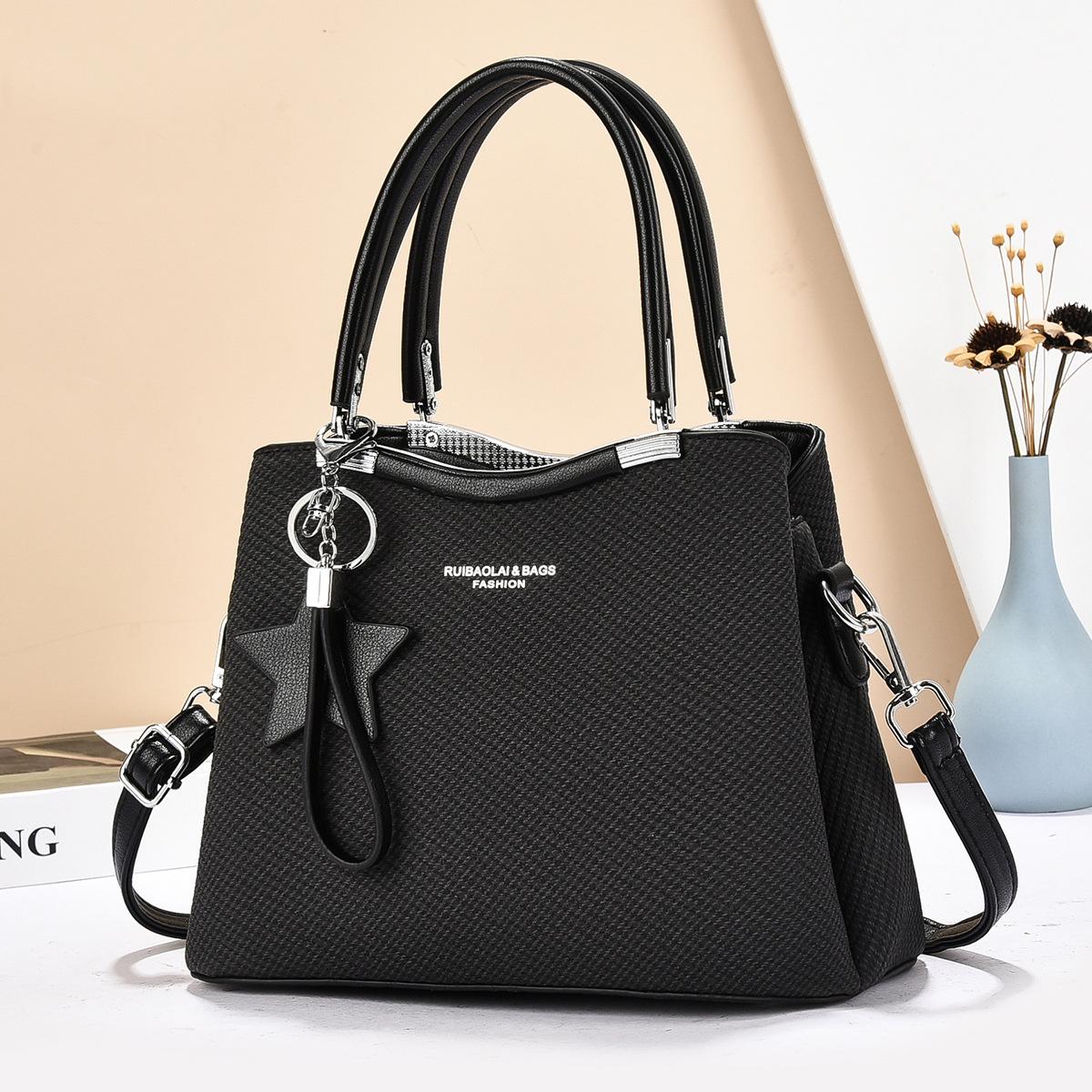 New Fashion Hundred Multi Clip Crossbody Bag - Ladies Shoulder Bag Minimalist Texture Commuter Large Capacity Handbag 2796₽