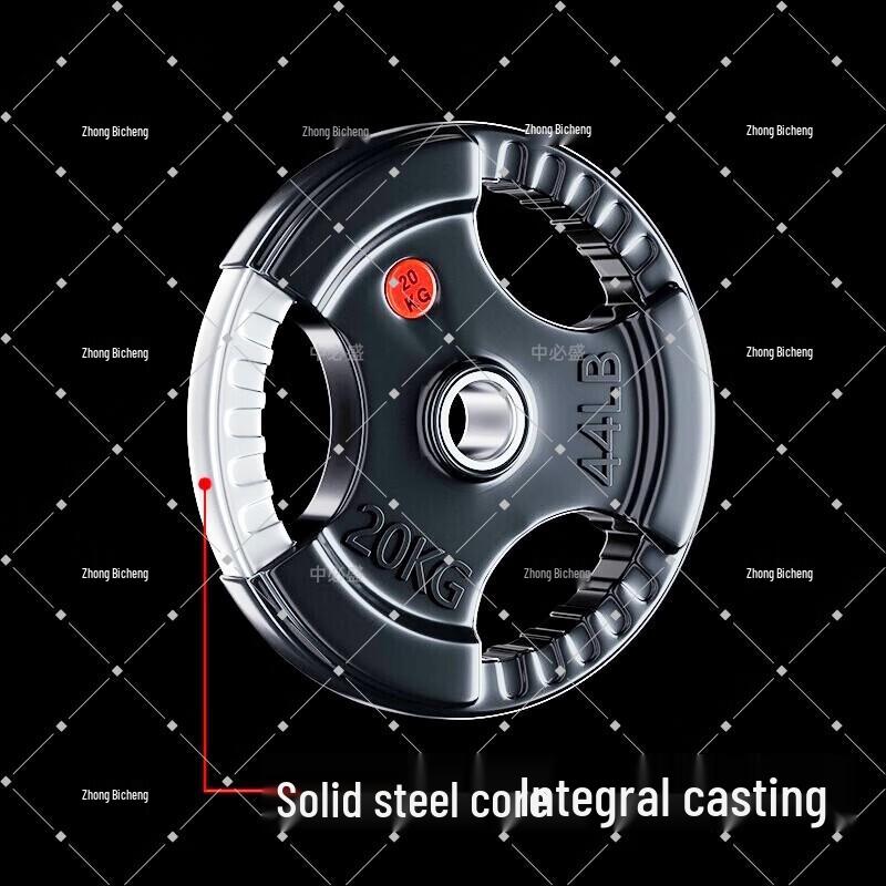 Coated Cast Iron Olympic Grip Barbell Plate