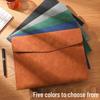 A4 Leather Waterproof Briefcase for Office & Business Use
