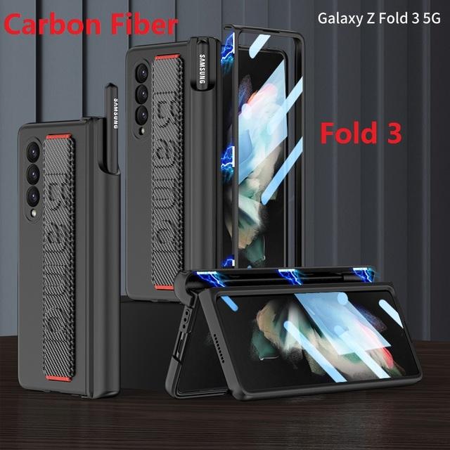 

Шарнир на запястье для Samsung Galaxy Z Fold 3 5g, защитная стеклянная пленка для экрана, магнитный держатель для ручки Case & Screen Protector