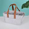Babybleieveske Organizer Filtmateriale Stor Kapasitet Justerbar Plassoppsett Funksjonell Babyutstyrsorganisator