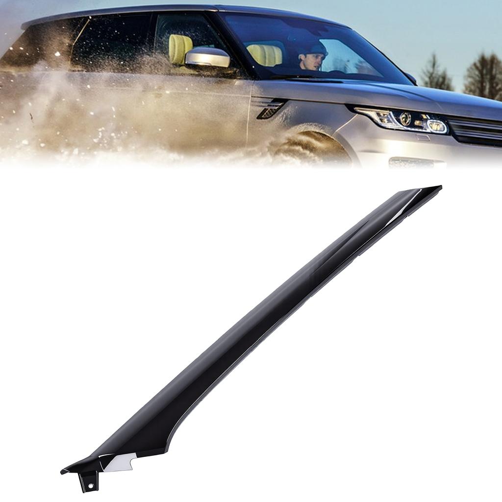 Front Window Trim Moulding Cover Panel Replacement for   2012-2019 Black Front   Inner Pillar Trim Strip