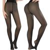 Women Fleece Lined Pantyhose Winter Sheer Warm Leggings Fake Translucent Thermal Thick Tights for Dresses Dating Work Party