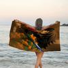 1pc Tomioka Giyuu Beach Towel, Beach and Seaside Swimming Pool Equipment, Fashion Pattern, Rectangular, Travel Essentials