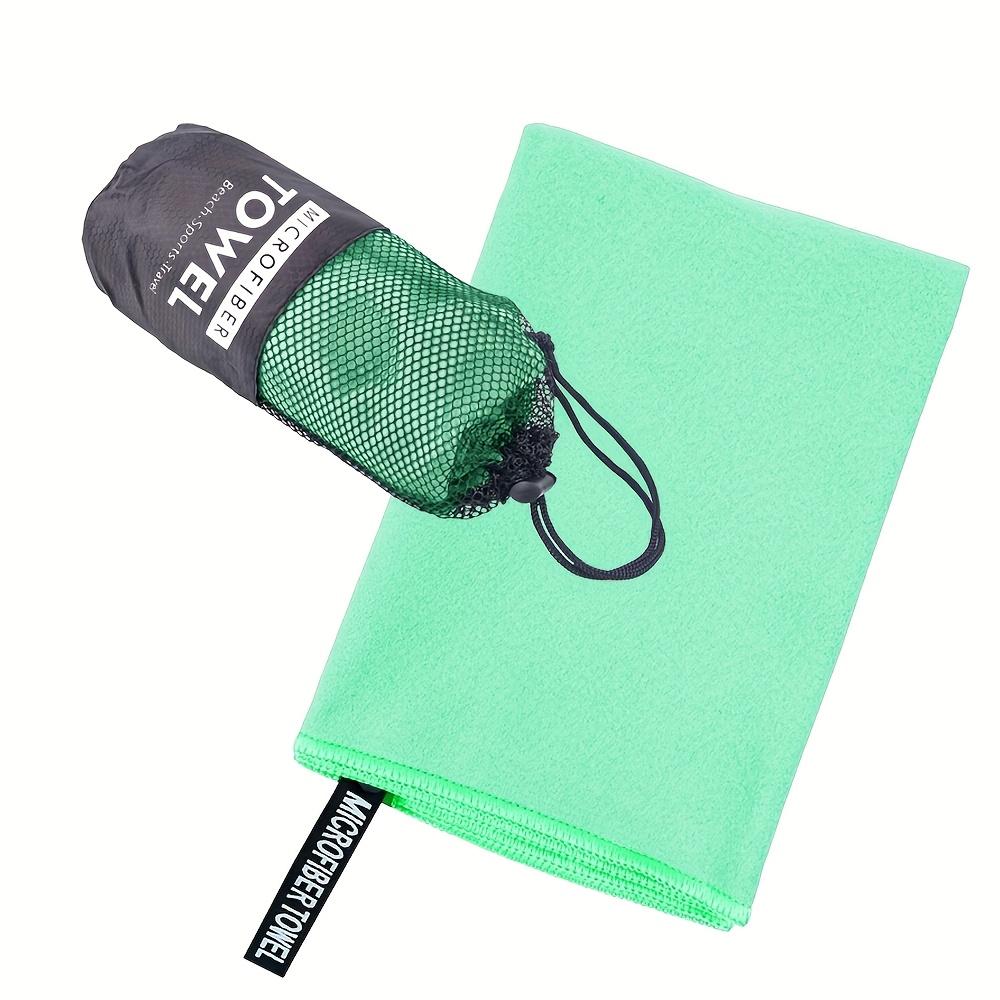 

1Pc Microfiber Towel Travel Sports Quick-Dry Towel Soft And Lightweight Fitness Swimming Yoga Towel Portable Bath Towel Beach Towel With Storage Bag 1Pc-50x 110cm мятный зеленый