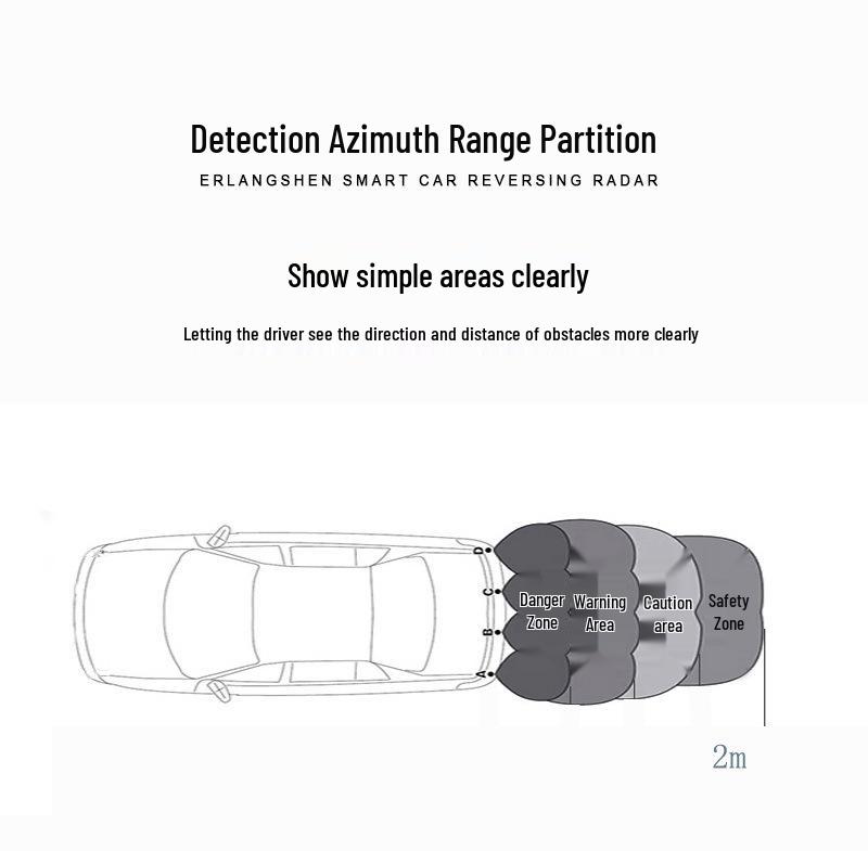 Car Voice Parking Assist System with Reversing Camera and Rear 4 Probes.