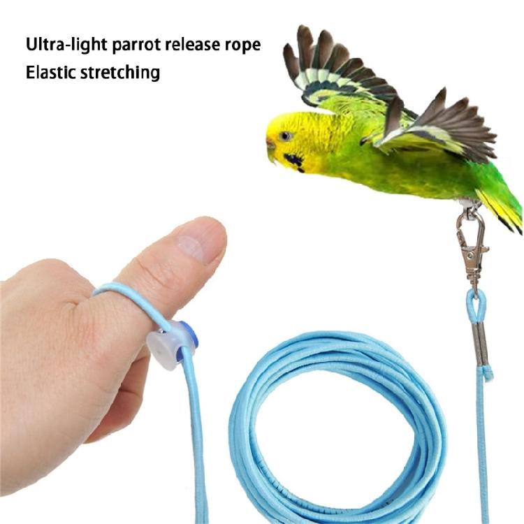 Outdoor Bird Safety Tether For Parrots Training Rope 3Meter Long Adjustable Pet Bird Leash with Removable Ankle Rings