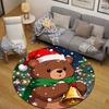 Cozy Round Fox Multicolor Rug Pad, Non-Slip Floor Mat for Family Room